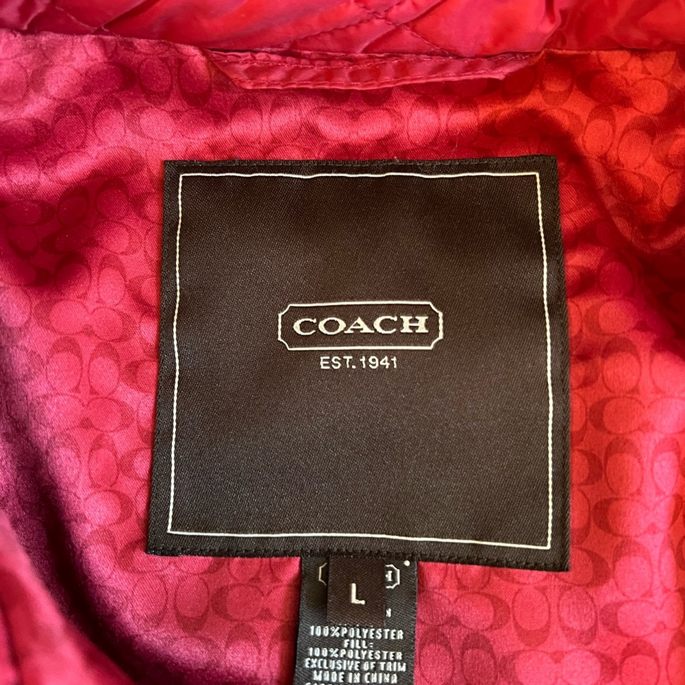 Vintage red Coach jacket
